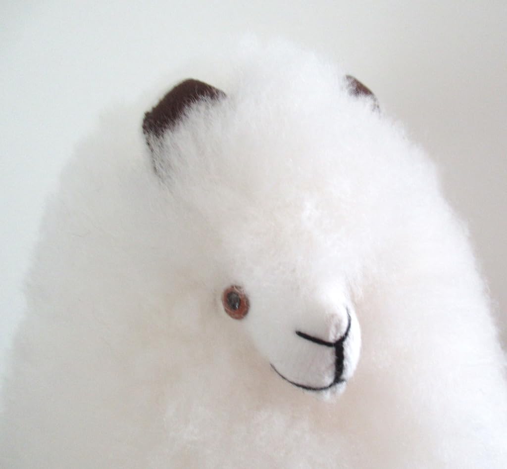 Amazon | 【ALPACA WHITE 22cm】アルパカぬいぐるみ置き物 アルパカ毛