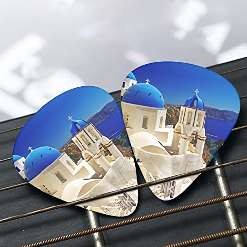 Ensemble de 12 médiators de guitare Santorini Island Sea View pour guitare acoustique, guitare électrique, contrebasse… - Les Beatles, Paul McCartney, John Lennon, RIngo Starr, George Harrison Ensemble de 12 médiators de guitare Santorini Island Sea View pour guitare acoustique, guitare électrique, contrebasse… – Image 8