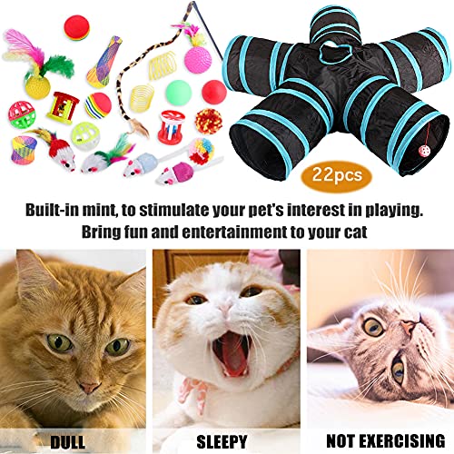 FuMeiJiaJiaJu Draagbare Kattenspeelgoed Inklapbare Tunnel Kitten Interactief Spel Speelgoed Duurzame Hondenbuis… - Image 4