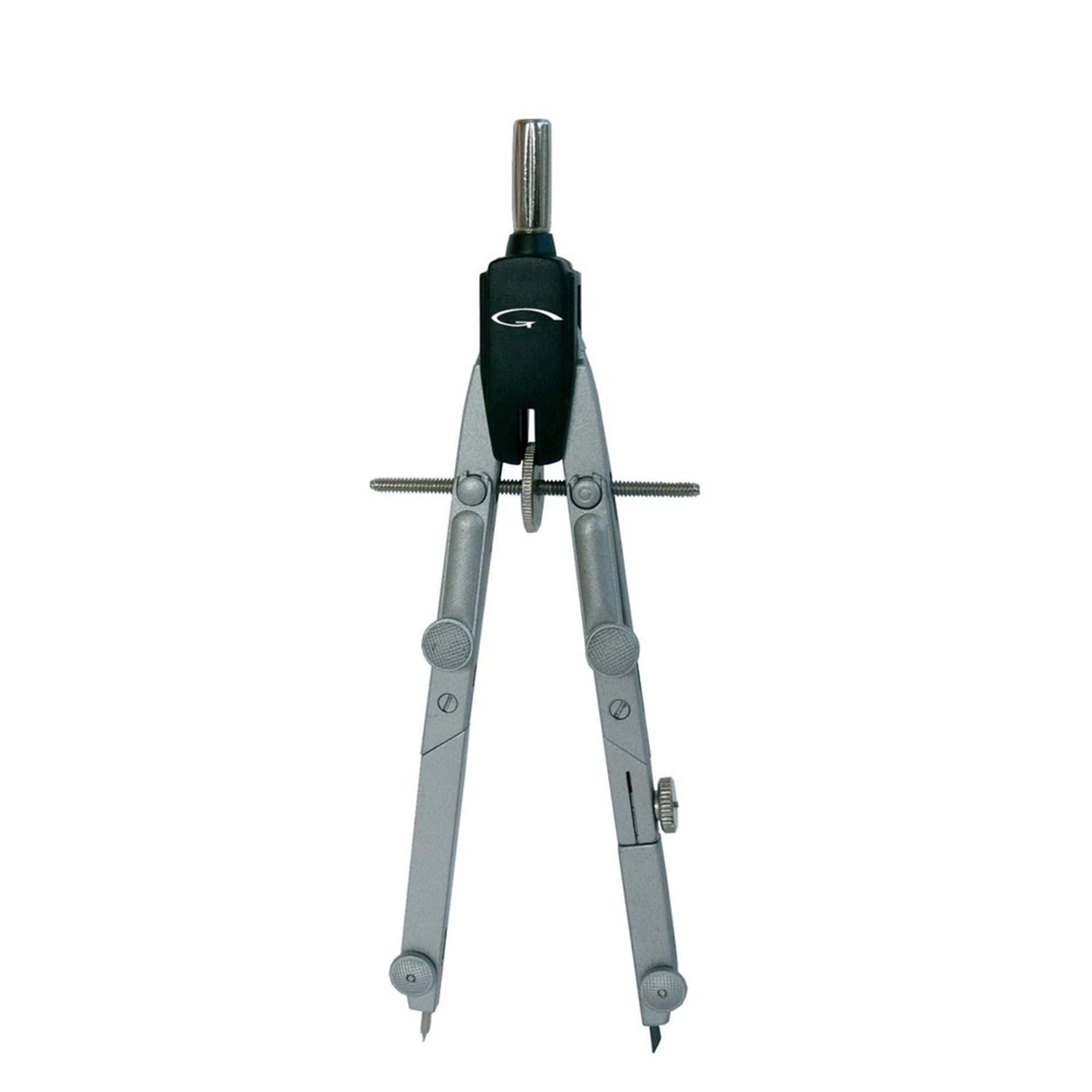 Graphoplex - Compás de Precisión Profesional de Gran Apertura Rápida de Balaustres - Metal - Diámetro Máximo: 600 mm - Ancho: 170 mm - Ideal para Arquitectos y Diseñadores Industriales