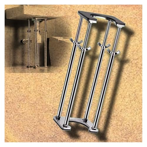 Soporte ajustable para lavabo bajo encimera y patas resistentes de baño estancas 2