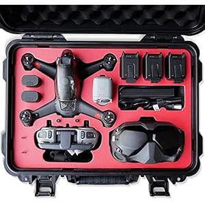 VCUTECH FPV Drone Waterproof Hard Case Compatible with DJI FPV Combo, DJI FPV Goggles, Motion Controller & Drone…