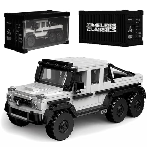 dOMOb MB Brabus G63 SUV Car Building Kit – 581 pcs Building Blocks Set w/Container Display Box – Modular Scale 1:32 Model – Bricks Toy for Kids & Adults 8+ – for Boys, Hobbyist, Collector