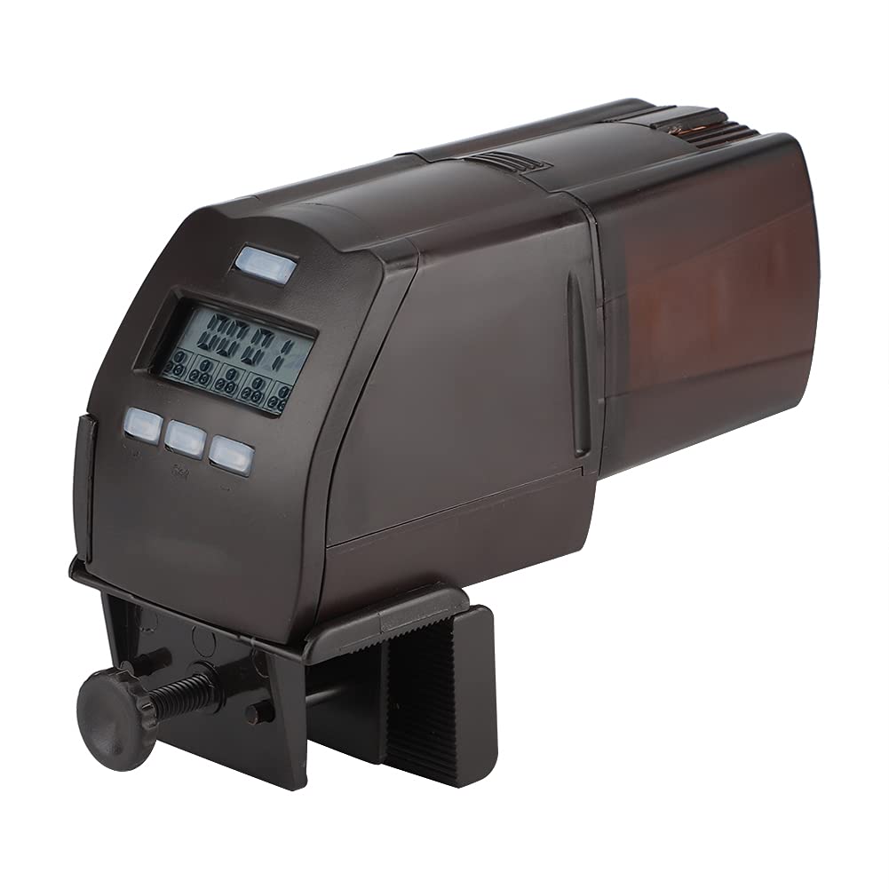 Intelligenter Elektrischer Futterautomat für Aquarien mit LCD-Display für Aquarientiere, 2 X AA-Batterien, ABS