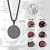 FaithHeart Norse Viking Thor's Hammer Talisman Necklace, Stainless Steel Men Vintage Original Jewelry Nordic Viking Vegvisir Mjolnir Compass Amulet Pendant (Gift Packaging), Stainless Steel #2