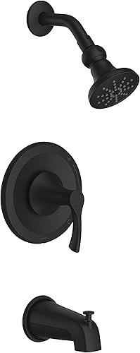 Miniatura 7 de Gerber Kit de molduras para bañera y ducha Antioch de plomería con cartucho Treysta