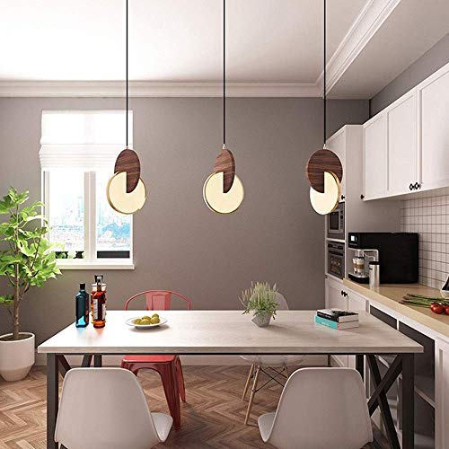 Suspension LED en bois pour illuminer vos dîners et soirées au bar