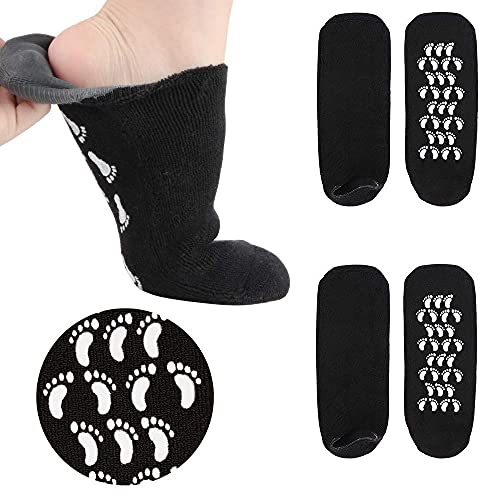 2 Pairs Men Women Moisturizing Socks, Soft Moisturizing Gel Socks - Best for Cracked Heel,Rough Calluses,Soften Dry feet for Women & Men - US Men 5-9.5 Women 8.5-10