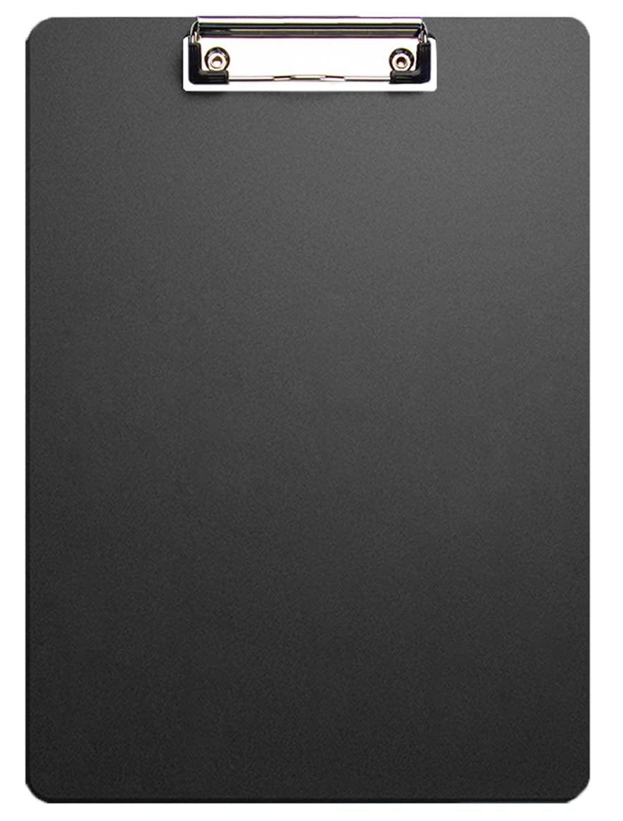 A4 Clipboard Plastic Clipboard File Folder for A4 Paper Clipboard for Restaurant Office School Black