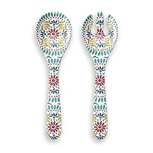TarHong Rio Medallion 2 Piece Salad Server Set, 12.5