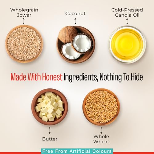 Image of Zerobeli Sugar Free Jowar Atta Biscuits - 325g | Wholesome | Guilt-Free | Perfect Blend of Nutrition and Flavor | Ideal for Health-Conscious Consumers | 100% Wholegrain, No Refined Sugar