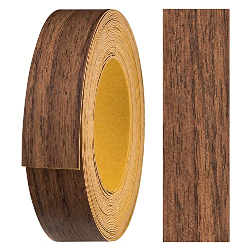 Cinta de melamina autoadhesiva Haggiy para cantos de muebles, sujeción segura sin planchar, para estanterías y placas de nogal Macchiato