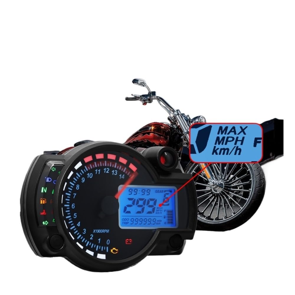 Contagiri moto strumento Pannello contaore digitale universale per moto a LED per moto per per per
