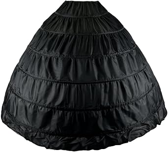 RULTA Womens 6 Hoops underskirt Crinoline Petticoat A-line Skirt for Bridal Dress Wedding Dress Underskirt Slip.