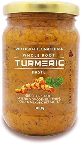 Turmeric Merchant Whole Root Turmeric Paste 300g (Turmeric and Black Pepper, Pack of 2)