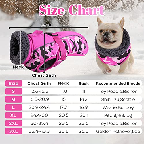 Iecoii Extra Warm Dog Coat Reflective Adjustable Dog Jacket Dog Winter Coat With Buckle Fleece Turtleneck Dog Jacket For Cold Weather Soft Winter Coat For Small Medium Extra Large Dogs #TOP5