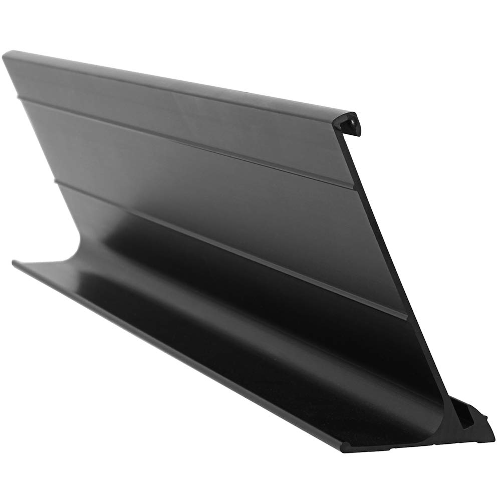 5 x 20 cm aluminiowy uchwyt na tabliczkę znamionową na biurko, zestaw 5 sztuk, uchwyt na znak na drzwi do biura biznesowego - czarny