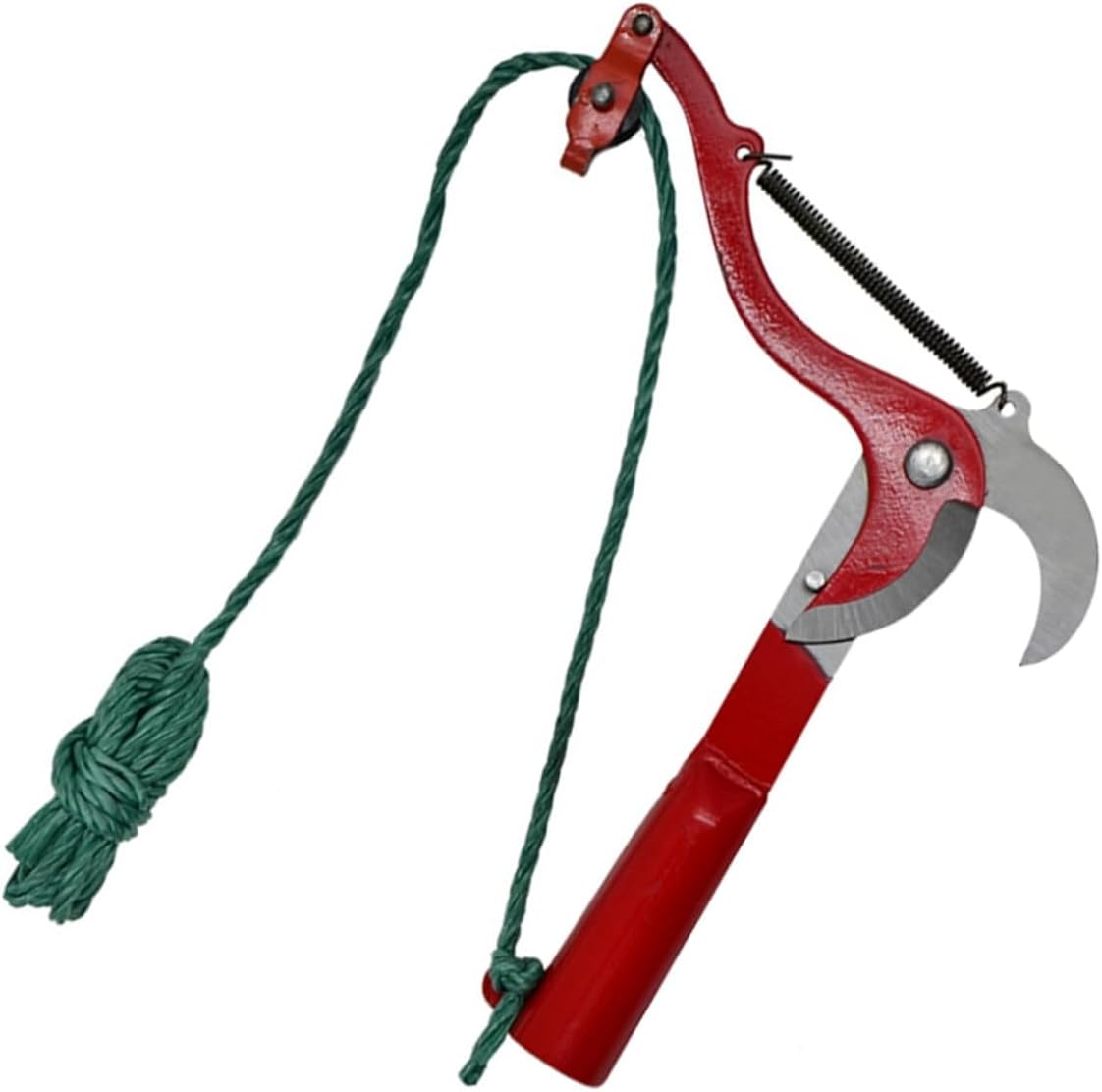 Extendable Tree Pruner with Rope, Labor-saving High Branches Trimmer and Fruit Harvester Clipper for Gardening and Tree Pruning