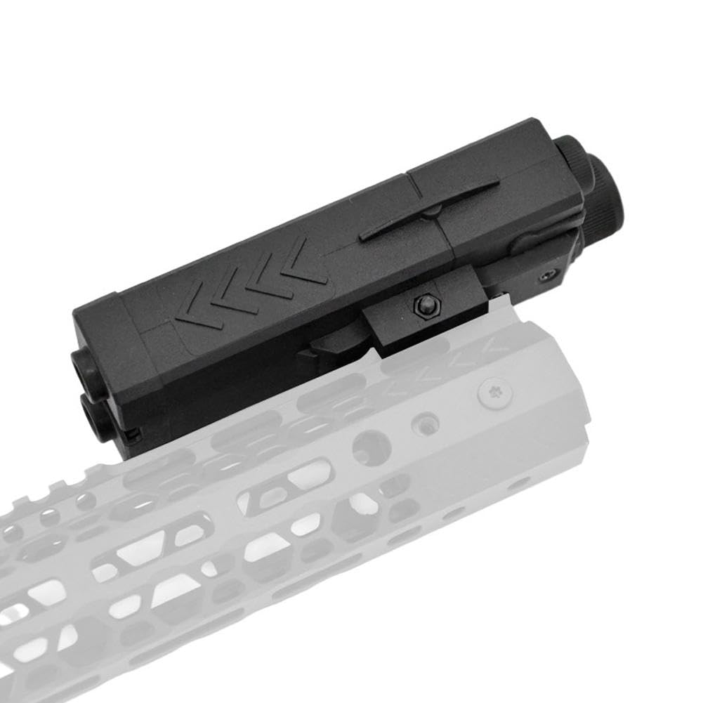Custodia tattica per batteria, batteria agli ioni di litio, scatola per montaggio su rotaia, 1600-2300 mAh, ideale per applicazioni militari e di caccia