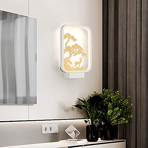 Aplique de pared cuadrado de metal moderno para salon y dormitorio 6