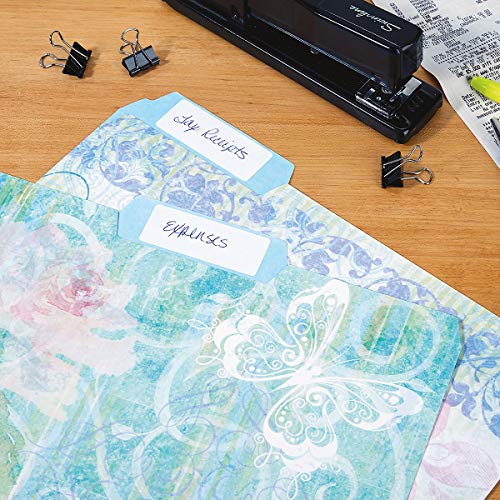 Floral Fun File Folder Value Pack - Set Of 24 File Folders With Staggered Tabs, 6 Designs, Pretty Flower Design, Office Supplies, Letter Size, 9 ½ X 11 ¾ Inches #TOP4