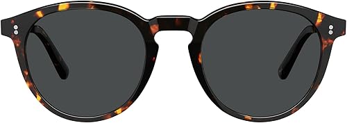 Vista 7 de CARFIA Gafas de sol polarizadas redondas para mujer, con protección UV, marco de acetato, estilo retro clásico, CA2302, montura de tortuga