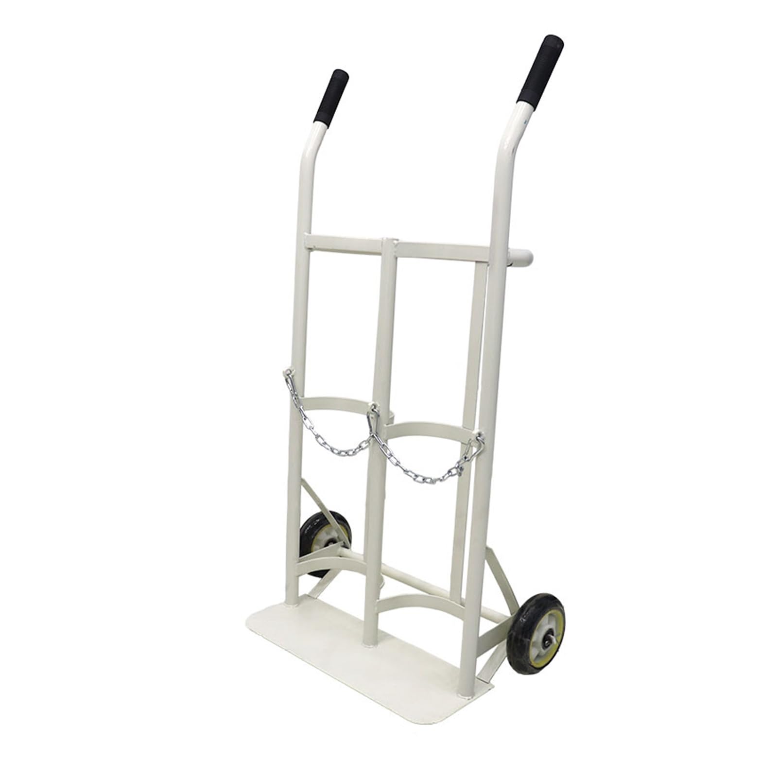 Support pour bouteilles de gaz blanc 40x17x100 cm mobile