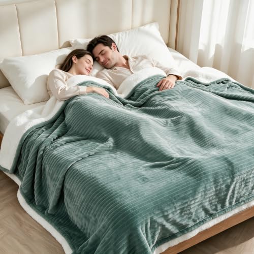 Heated Blanket King Size Electric Heated Blanket 90x100 with Dual Controls