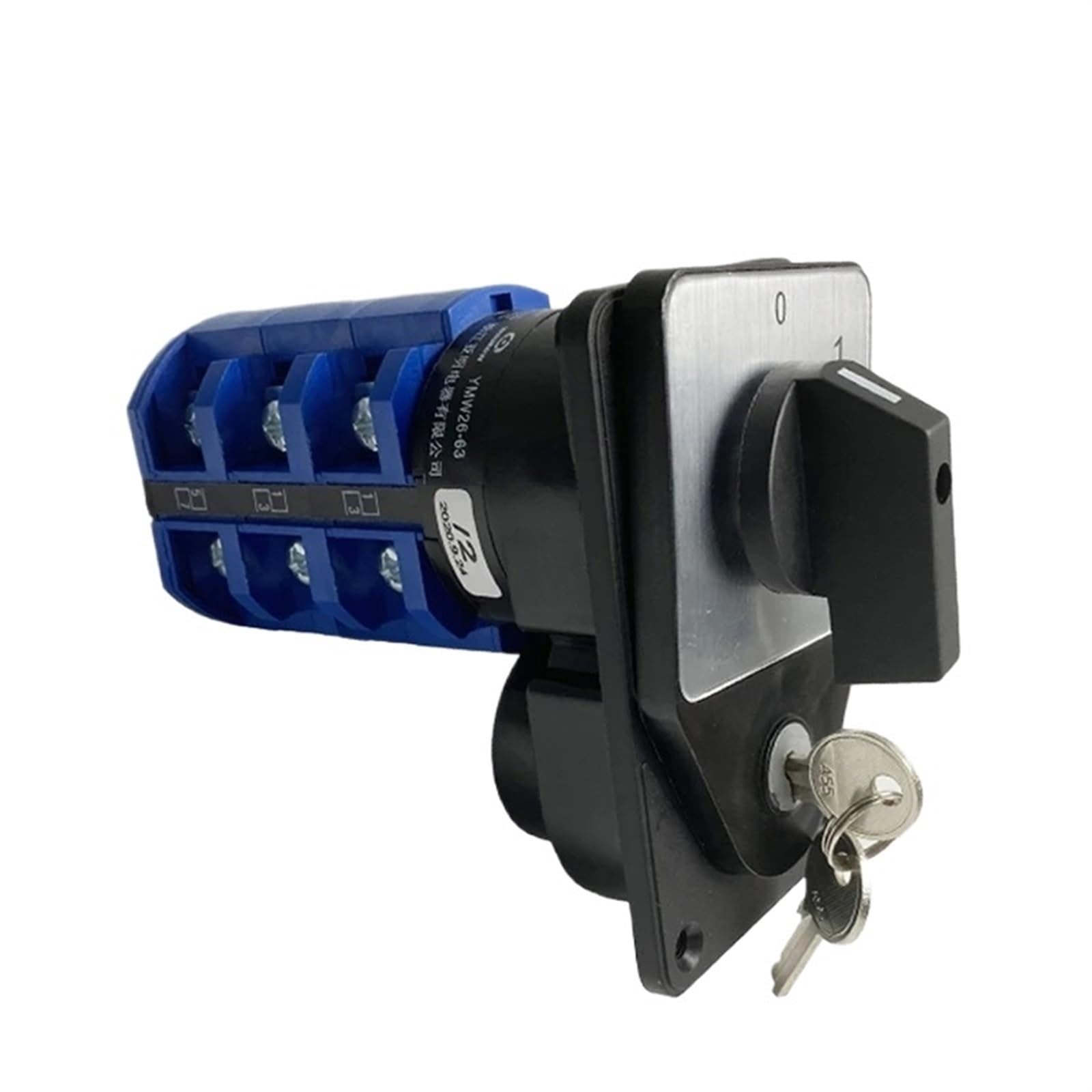 Conmutador de levas industrial YMW26 63A selector de circuito trifásico con llave 3
