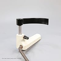 Vista 3 de Soporte de herramientas curvado de 5 pulgadas de diámetro para girar cuencos pequeños en torno de madera, poste de 5/8 pulgadas de diámetro