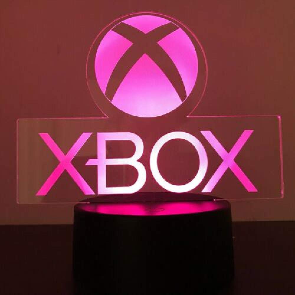 althiqahkey Xbox Gamer Games Logo 3D Acrylic LED 7 Colour Night Light Table Lamp Gift Remote Control