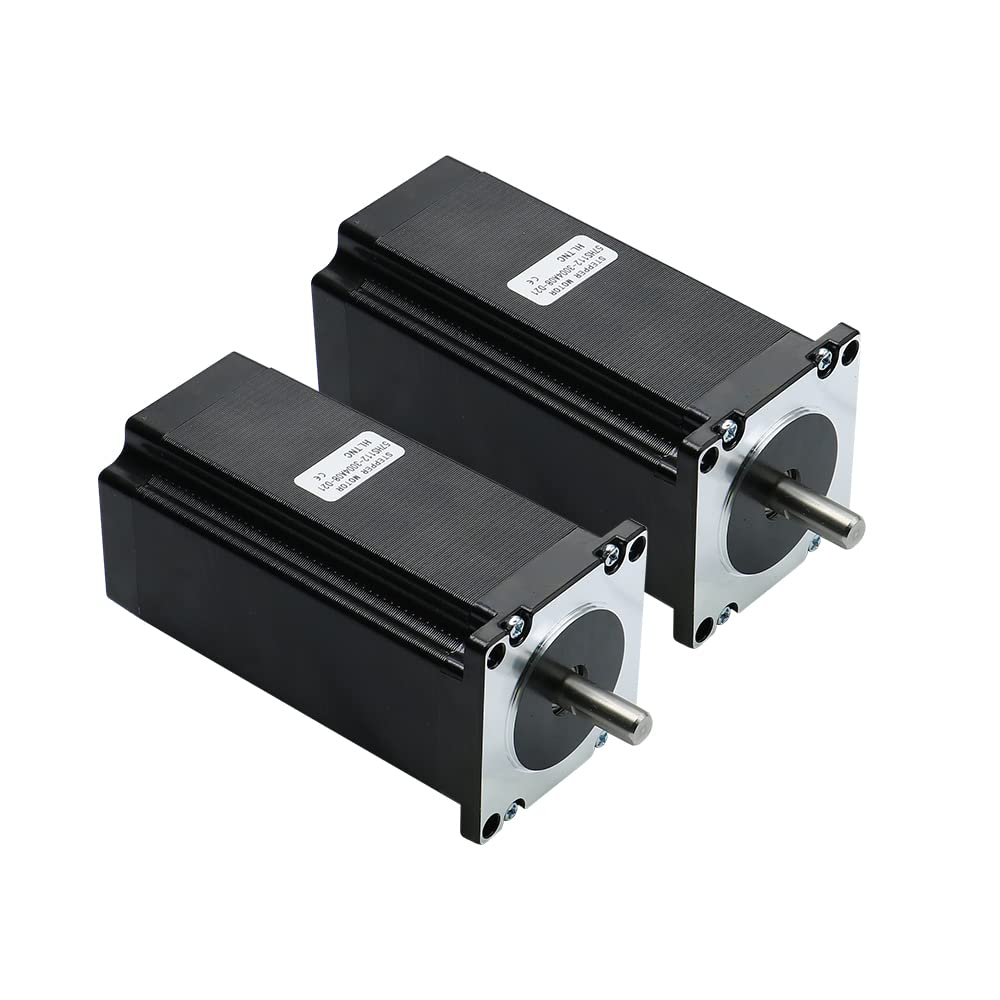 Nema 23 - Motore passo-passo CNC 3 A, 450 once, 3 Nm, 112 mm, per fresatura CNC fai da te (3 Nm)