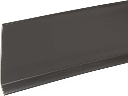 Mohawk Base de pared de vinilo en negro marrón 4 "W x 120' L rollo un rollo por caja