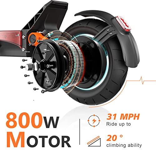 Joyor S5 Electric Scooters, 31 Mph & 34 Miles,800W Scooter For Adults 330 Lbs Dual Disk Brake Foldable Scooter With 10" Solid Tires #TOP1