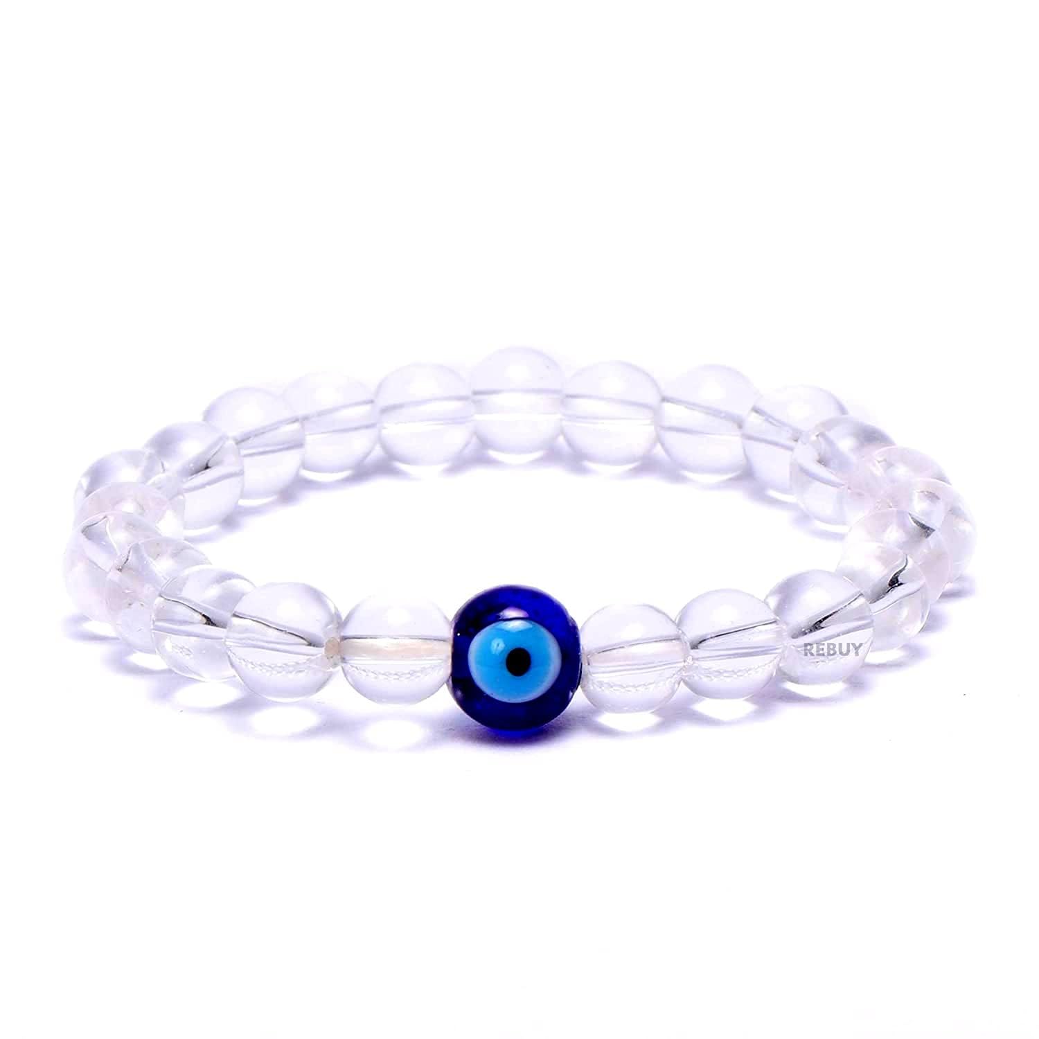 See full amazon price history chart for MALASCOLLECTION Crystal Clear Quartz Sphatik Stone Bracelet with Evil Eye Stone 8 mm Beads Charm Bracelet for Men and Women MALASCOLLECTION Crystal Clear Quartz Sphatik Stone Bracelet with Evil Eye Stone 8 mm Beads Charm Bracelet for Men and Women (B0CMTZ455Y) Amazon Price History, Amazon Price Tracker