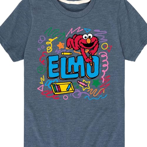 Sesame Street - Elmo Scribble - Toddler and Youth Short Sleeve Graphic T-Shirt3