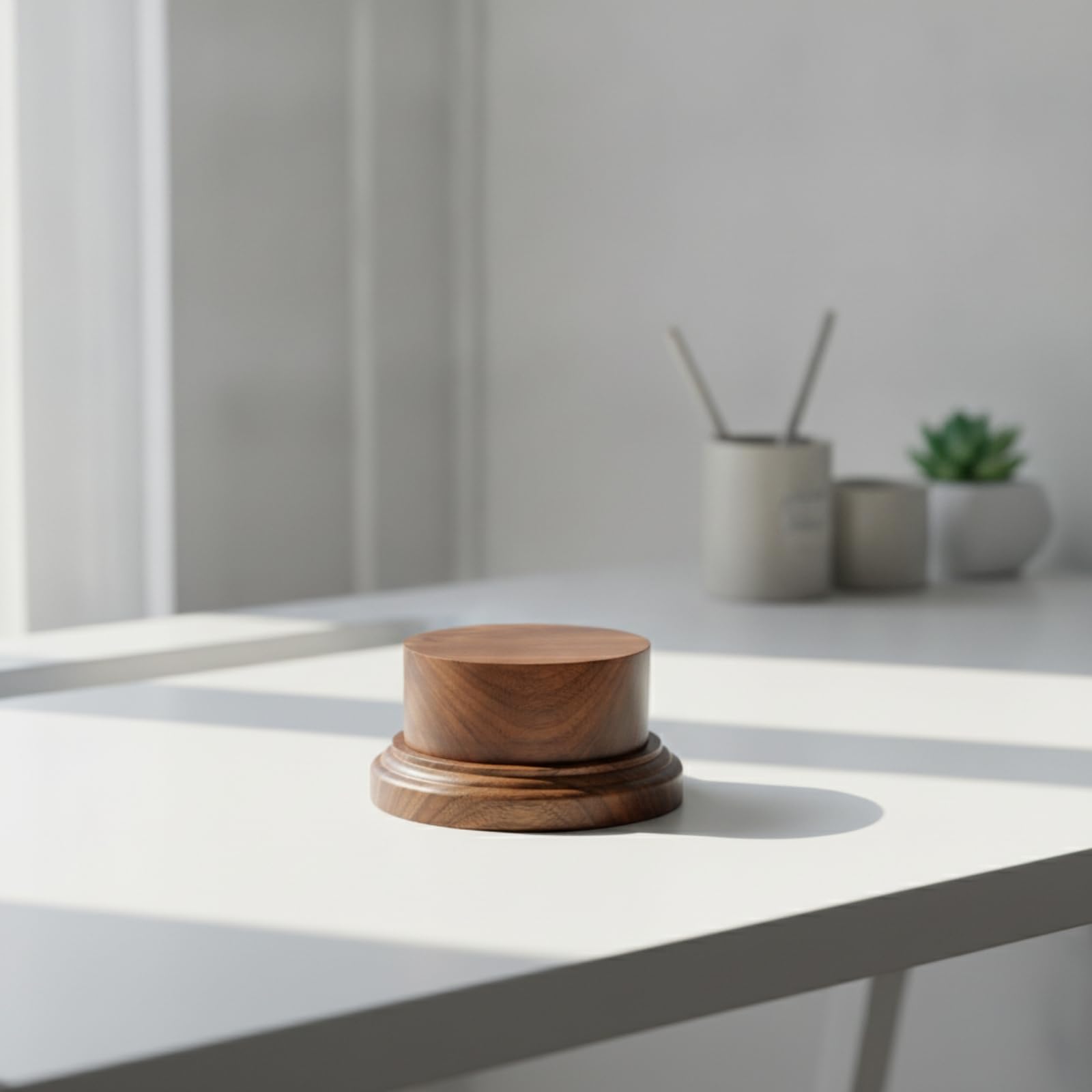 Base Redonda Madera Elegante , 12CM