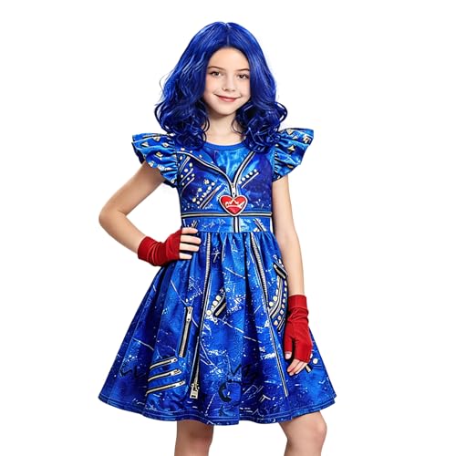 Vestido de princesa rojo para niña