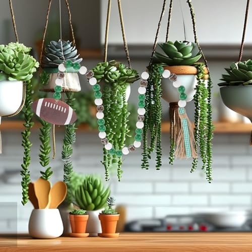 Guirlande de perles en bois pour table d'automne et décoration de cheminée rustique - 3