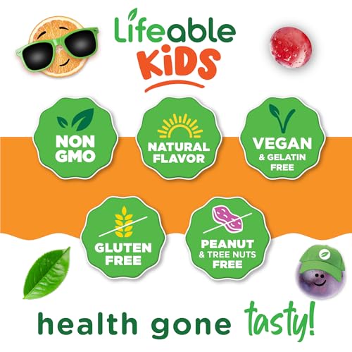 Lifeable Kids Multivitamin with Iron Chewable Tablets, Ages 2+, 150 Count - Image 4