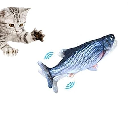 Amazon Mewfi 猫おもちゃ 魚 動く 電動魚 猫用 ぬいぐるみ またたびトイ 動く 魚おもちゃ Usb充電式電動フィッシュキャットトイ動くインタラクティブ 猫のおもちゃ咬む猫用品 肥満解消 魚猫犬用おもちゃ インタラクティブ シミュレーション魚おもちゃ 2個 Mewfi