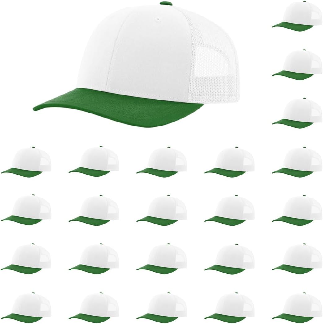 Richardson 112 Classic Six-Panel Adjustable Snapback Trucker Cap | Bulk Packs Available