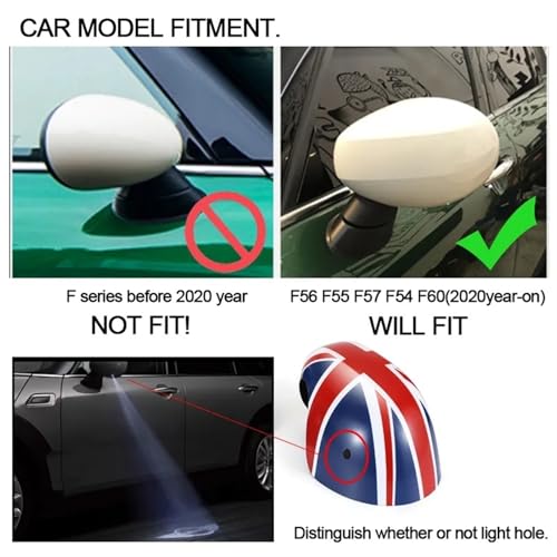 Coque rétroviseur Mini F60 autocollante protection ABS
