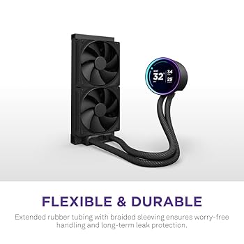 NZXT KRAKEN ELITE 240 ブラック NZXT Kraken Elite 240 RGB Black 2x120mm - Chłodzenia wodne