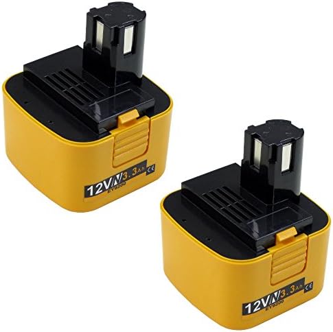 2 Batteries Ni-MH 12V 3.5AH - Pour Panasonic EY9200, EY9201, EY9001, EY9101, EY9106B, EY9108