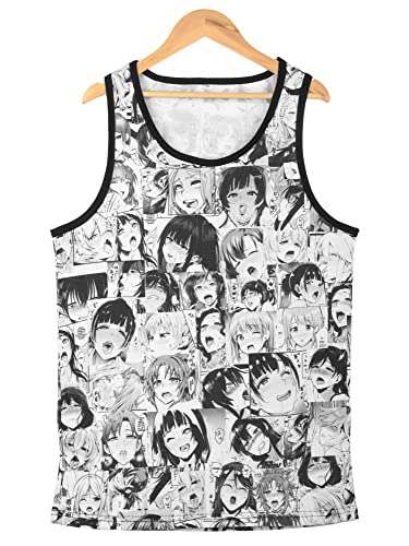 Image of ComicSense.xyz Unisex Ahegao Anime The Tee of Culture Vest