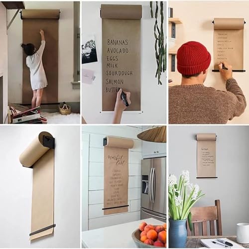 Distributeur de papier kraft mural et coupe-papier – Durable et efficace pour la cuisine et le restaurant