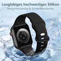 DaQin Silikon Sport Armband Kompatibel mit Apple Watch 40mm 41mm 42mm 38mm – Ansicht 3