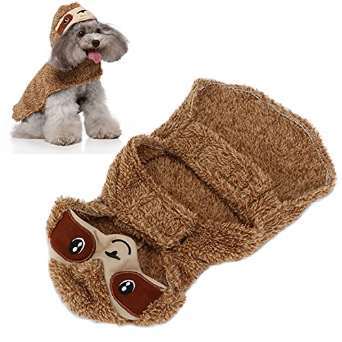 Disfraz para perro de felpa con capucha diseño Halloween