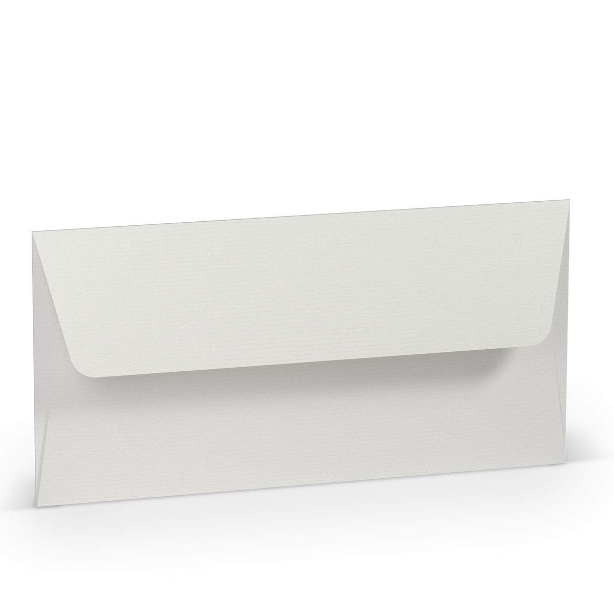 PAPERADO 250 kopert DIN długość/DL - lodowo-szara żebrowana - 100 g/m² koperta bez okienka 22 x 11 cm - koperty z klejem, prosta klapka